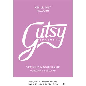 Gutsy Kombucha Chill Out - Verbana & Skullcap