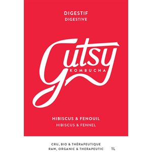 Gutsy Kombucha Digestive - Hibiscus & Fennel