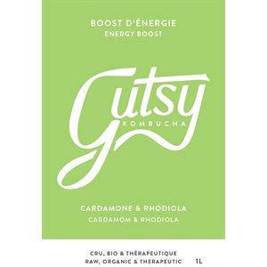 Gutsy Kombucha Energy Boost - Cardamom & Rhodiola