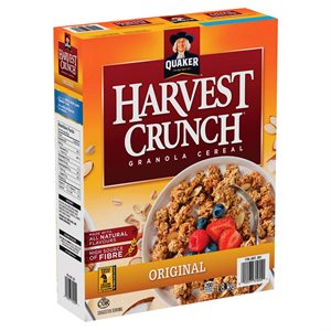 QUAKER - Harvest Crunch Céréales Granola Cereal Original (1x1.8kg)