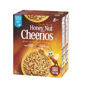 CHEERIOS Céréales au miel et aux noix - Honey Nut Cereal (Twin Pack 1.51kg)