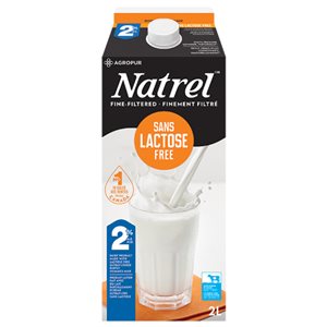 NATREL Lait Sans Lactose Free Milk 2% (2L Carton)