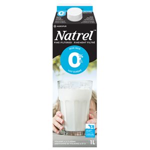 NATREL [QC / ON] Lait écréme / Skim Milk 0% (1L Carton)