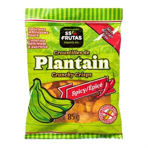 SS FRUTAS Croustilles Épicé Plantain Spicy Chip Snacks (1x50x85g)
