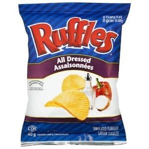 RUFFLES Croustilles Assaisonnées-All Dressed Chips (48x43g)