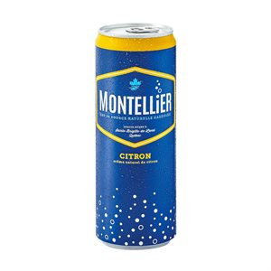 MONTELLIER Eau gazéifiée Citron / Lemon Sparkling Water (30 x 355 ml)