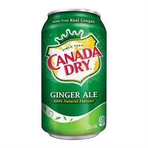 CANADA DRY - Soda au Gingembre - Ginger Ale (1x24x355 mlcans)
