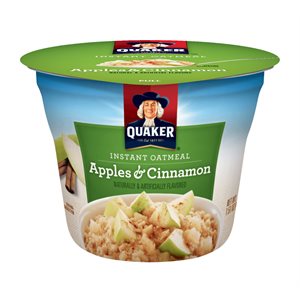 QUAKER- Oatmeal Apple / Cinnamon Cup 12x43gr