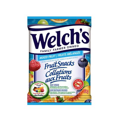 WELCH'S Collations aux Fruits-Mixed Fruit Snack (1x60 x22g)